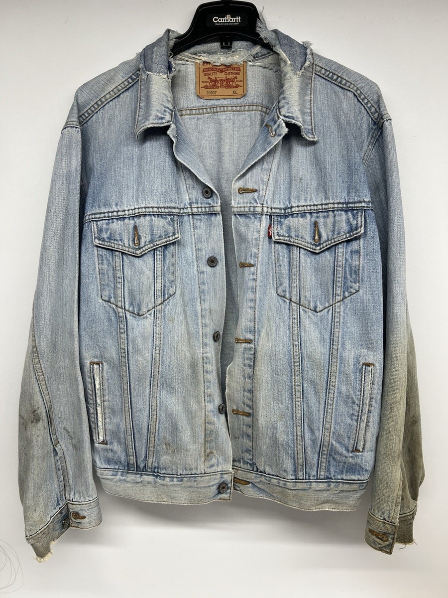Vintage 80's Levi's Type 3 Denim Jacket Men XL Made In The Vintage 80's Levi's Type 3 Denim Jacket Men XL Made In The