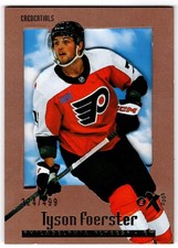 2023-24 Upper Deck SkyBox E-X 2000 Credentials TYSON FOERSTER 136 /499 Flyers RC