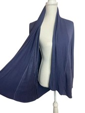 Athleta XS Pranayama Restore 777944 Blue Wrap Cardigan Lagenlook Lounge Cozy