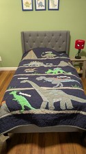 Pottery Barn Twin Size Dinosaur Quilt