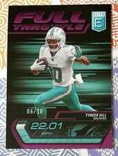 2024 Panini Donruss Elite Full Throttle Tyreek Hill #1 Purple /10 Miami Dolphins