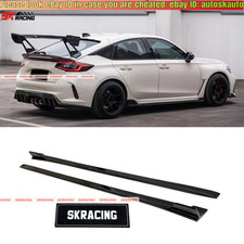 For Honda Civic Fl5 Type-r 2023 Carbon Fibergloss Black Frpforged Side Skirts