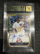 JUAN CARELA 2023 BOWMAN CHROME 1ST GOLD SHIMMER AUTO /50 Q0566