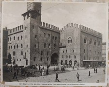 Foto fotografia d'epoca: Alinari: Bologna - Piazza Vittorio Emanuele