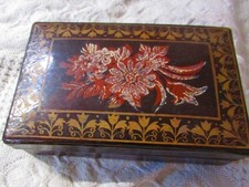 Vintage Paper Box With Vintage Hair Pins
