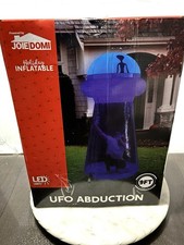 New Halloween Alien UFO Abduction Inflatable Decoration 9ft with LED Yard Decor