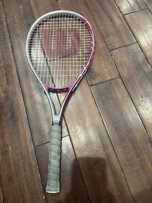 Wilson Hope Nano Carbon Tennis Racquet Pink Breast Cancer L3 4 3/8