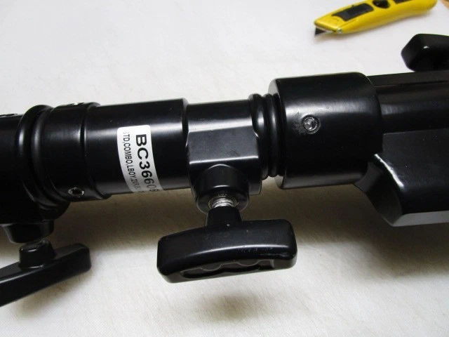 Combo elevador doble Matthews Studio Equipment negro cromado 6,4 pies Low Boy "LoBoy" Foto 4 de 4