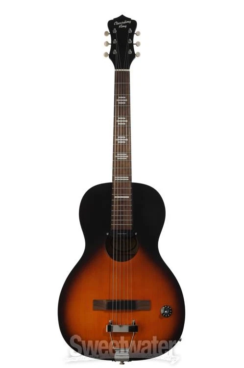 Guitarra eléctrica acústica Recording King Dirty 30s Series 9 Single 0 - Negra Foto 2 de 4