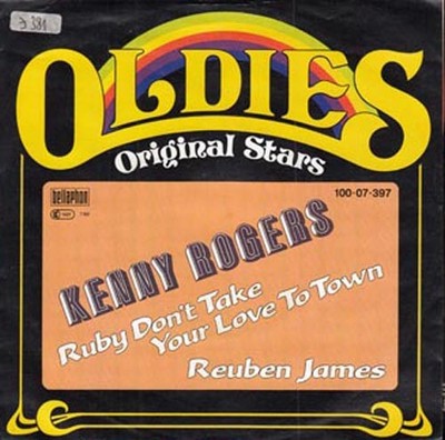 Vinyl Single: Kenny Rogers - Ruby don't take your love to town / Reuben James