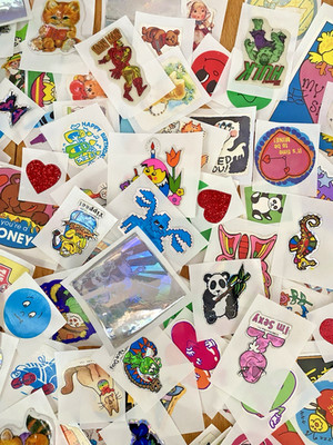 Vintage 80s Sticker Lot: Used, Restored Sticker Surprise Pack Of 15, READ