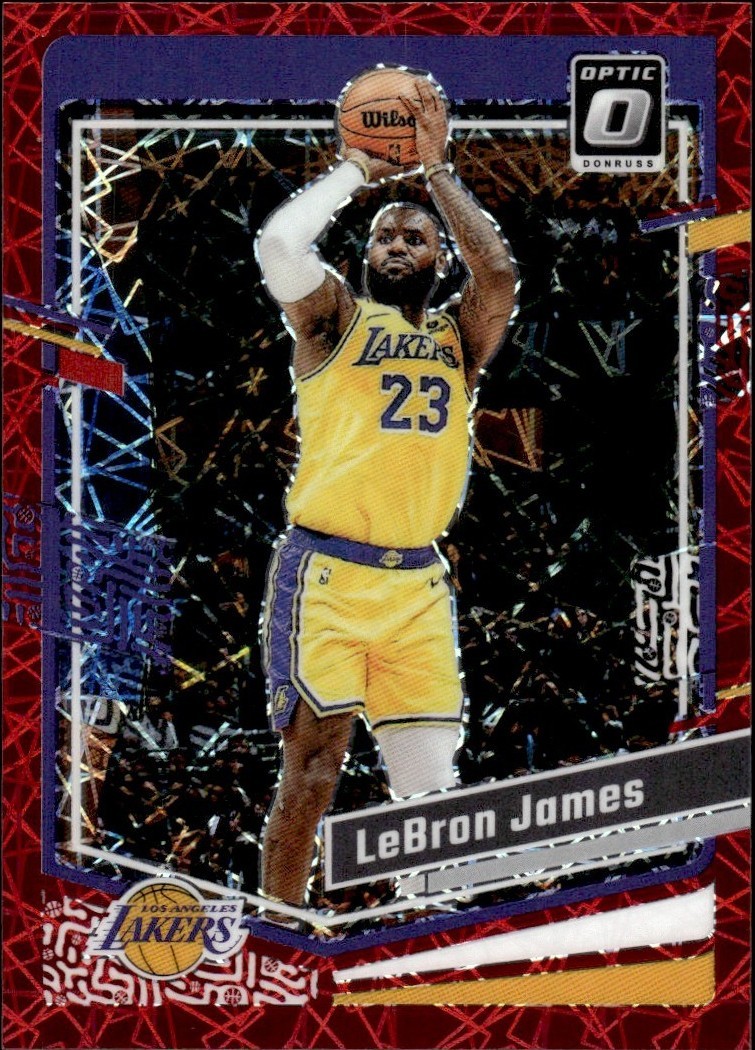 2023-24 Panini Donruss Optic - LeBron James #65 Red Velocity Prizm
