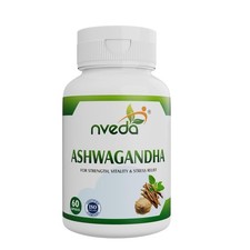 Nveda Ashwagandha 500 mg 60 caps For Stress Relief/Boosts Vitality/Stamina + F/S