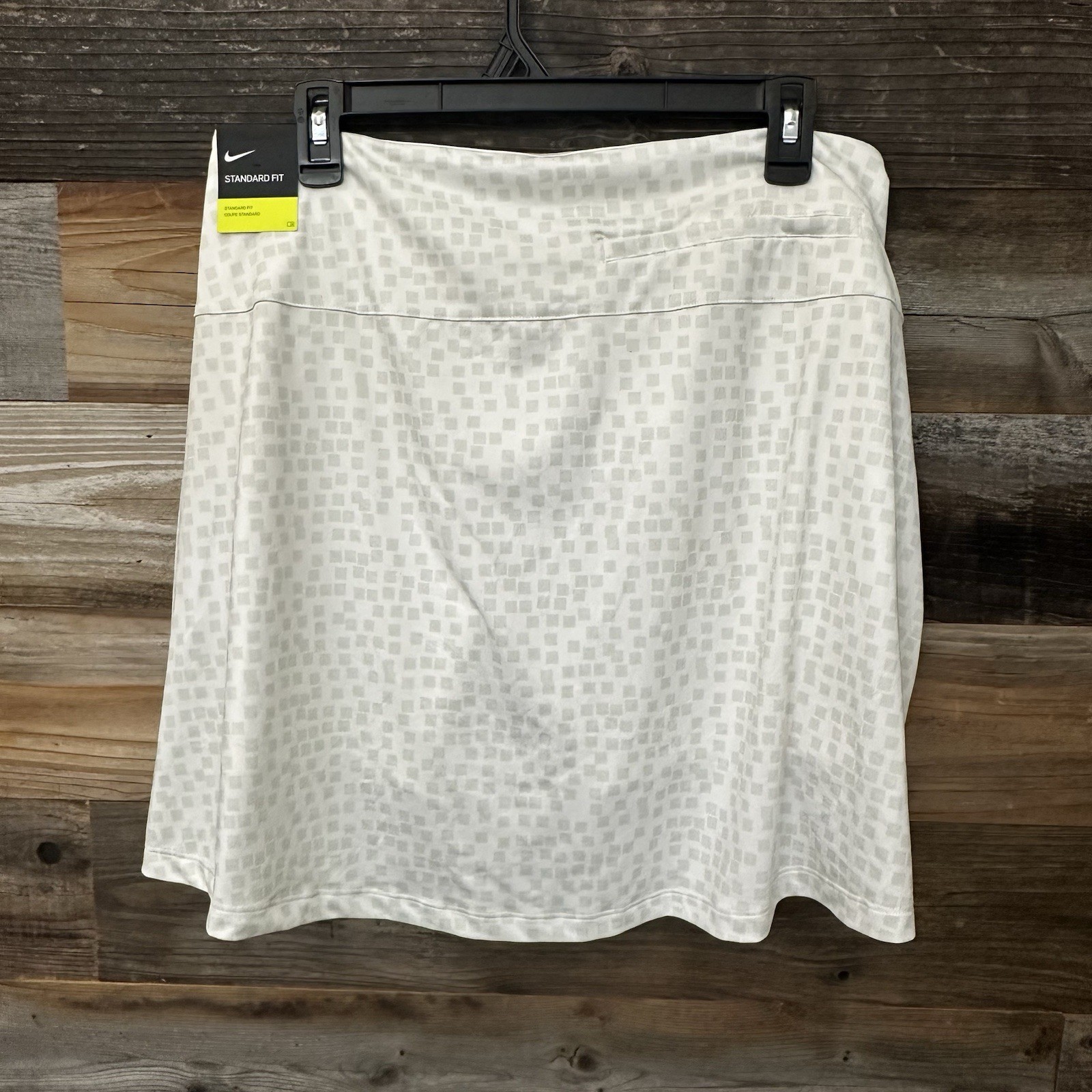 Nike Golf Womens Dri-FIT UV 17" Grid Print Skort Skirt White Size Large NWT thumbnail 8