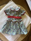 American Girl Emily Bennett Meet Dress Blue Red Cherry For 18" Dolls Dress Only