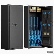 14 to 16 Rifle Gun Safe Digital Keypad Fireproof Cabinet Quick Access Black