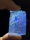High Quality Antique/ Vtg. Chinese Clear Aquamarine Pendant — photo 5