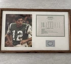 Joe Namath Autographed 8x10 Photo New York Jets Pro Passing Statistics JSA