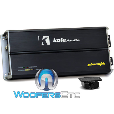 KOLE AUDIO KP3500.1D MONOBLOCK 3500W SUBWOOFERS BASS SPEAKERS 1OHM AMPLIFIER NEW