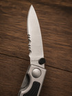 Kershaw 2410 ST Folding Pocket Knife Made in Japan Partially Serrated Stainless — photo 3