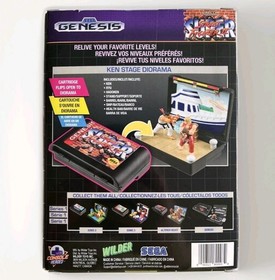Street Fighter II Ken & Ryu Sega Genesis Console Heroes Stage Diorama