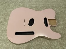 Shell Pink Telecaster Style Electric Guitar Body With Binding
