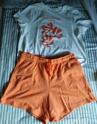 Sommer Set Sweat Shorts Sport Essentials L u Shirt 44 46 BW Rainbow