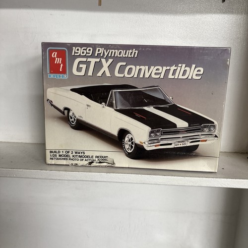 69 Gtx R Model Kit SEALED MODEL KIT AMT 1969 PLYMOUTH GTX CONVERTIBLE #6428 SCALE 1:25 | eBay