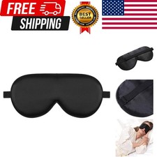 Mulberry Silk Sleep Mask, Cool and Smooth Black Genuine Organic Silk, For ...