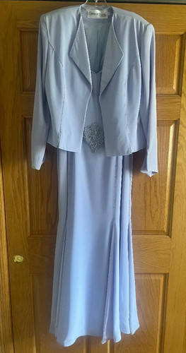 Mon Cheri-Mother of the Bride Dress & Jacket-Wedding/Evening Suit-Lilac Size 12