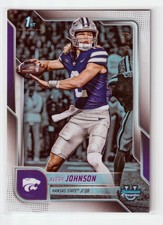 2025 Bowman U Chrome White Refractor /15 Avery Johnson Kansas State Wildcats