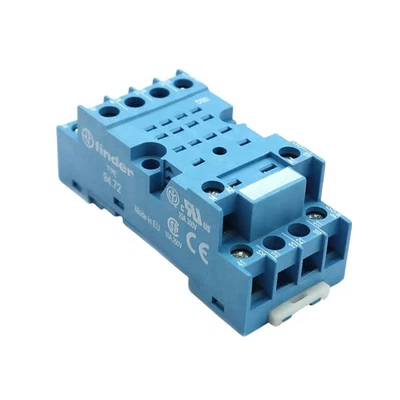 FINDER 94.72 Soporte de relé para serie 85 2 polos, para carril DIN o tornillos