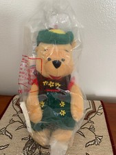 DISNEY STORE MINI BEAN BAG PLUSH OCTOBERFEST POOH  8" NWT in SEALED BAG