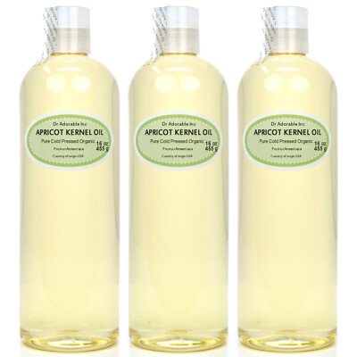 ORGANIC APRICOT KERNEL CARRIER OIL PURE COLD PRESSED 2 OZ 4 OZ 8 OZ -UP TO  7 LB