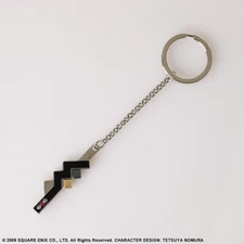 Final Fantasy XIII Lightning Metal Key Chain Ring Holder Square Enix New