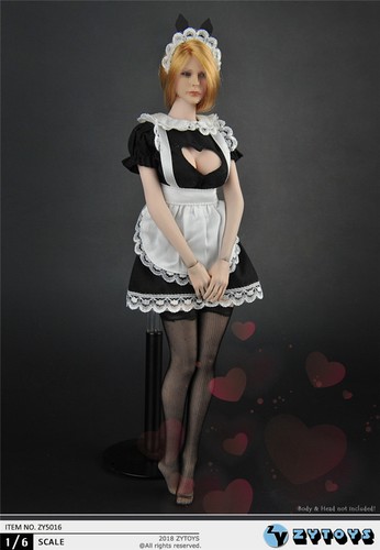 1/6 Maid Dress Lingeries Set For 12" PHICEN VERYCOOL TBL Hot Toys Figure ☆USA☆ - Picture 3 of 10