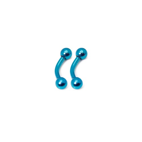 Pair of 16G Curved Barbell Micro 3mm Ball Eyebrow Rook Tragus Multiple Piercings - Picture 21 of 27