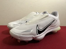 Nike Force Zoom Trout 8 Pro White Metal Baseball Cleats CZ5915-100 Size 9.5 NEW