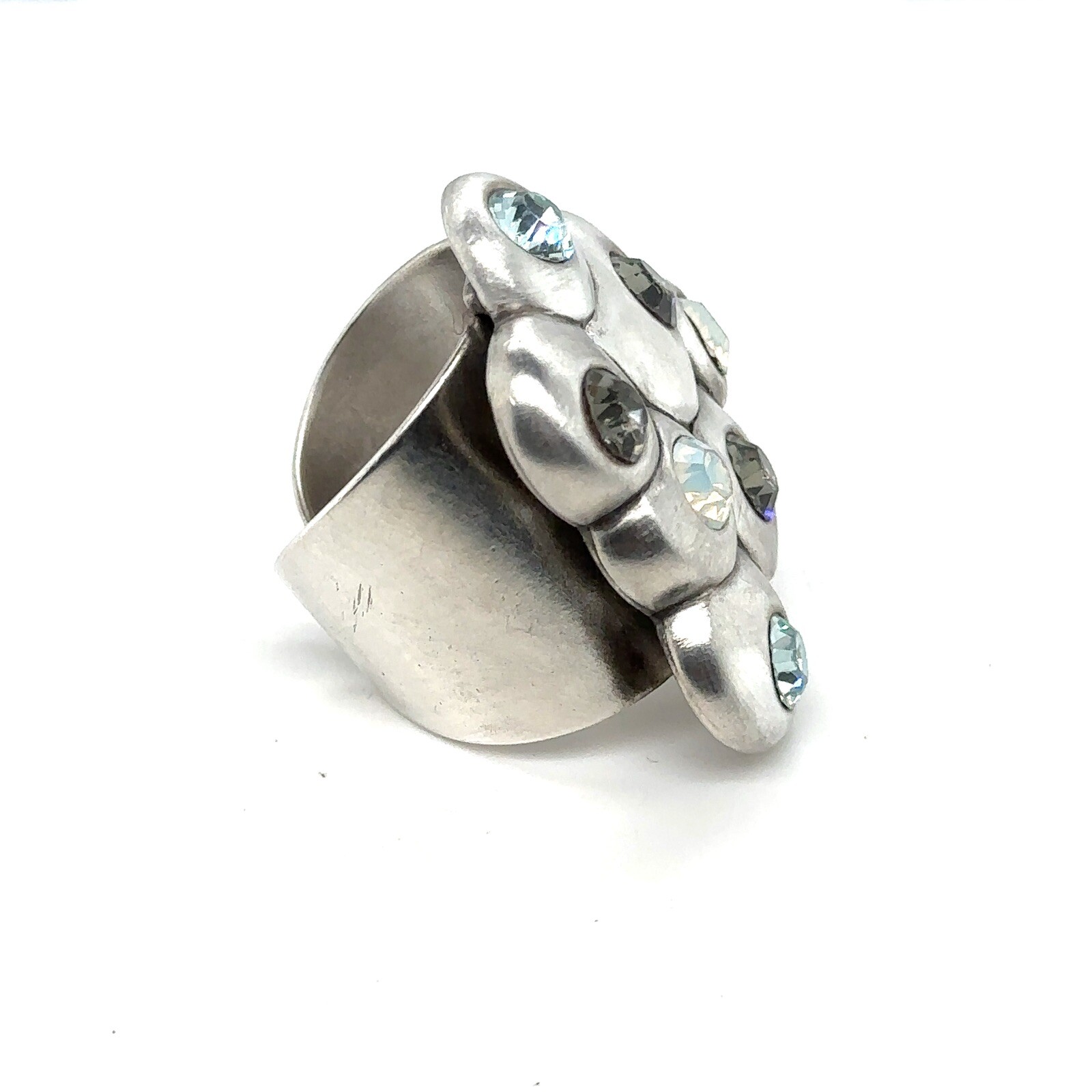 Danon Designer Custom Ring With Colored Crystal S… - image 3