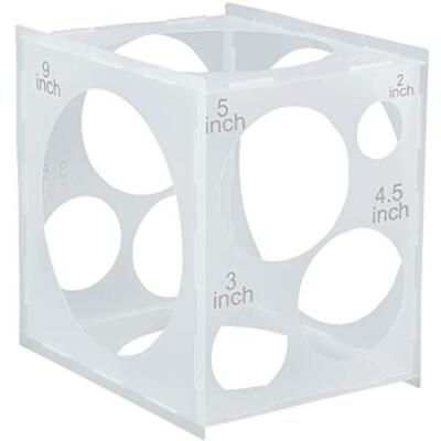Cubo de la caja del calibrador del globo de plástico plegable de 11 agujeros