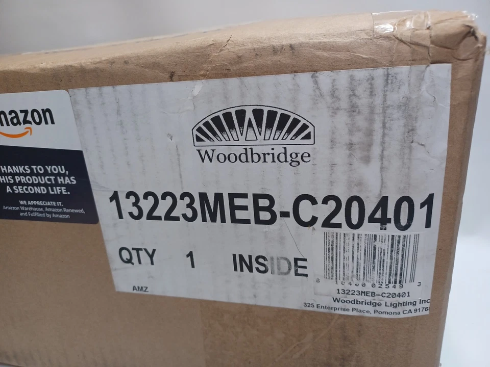 Woodbridge Lighting 13223MEB-C20401 Venezia Mini-Colgante NUEVO Foto 4 de 4