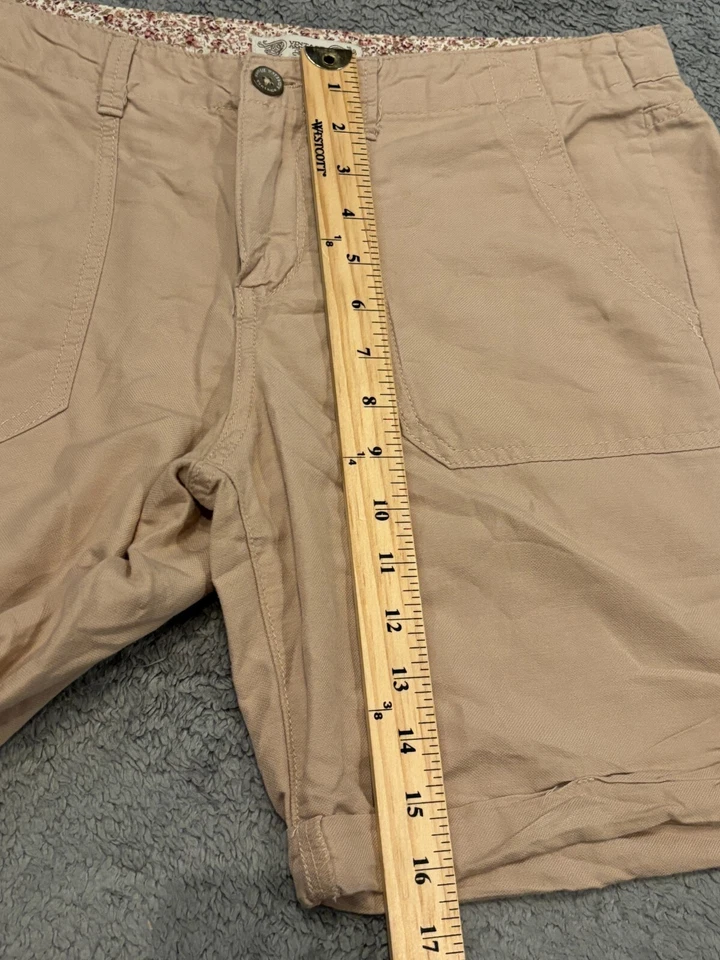 Pantalones Cortos Vintage America Blues Para Mujer 8/29 Beige Florentina Informal Chino Claro Foto 4 de 4