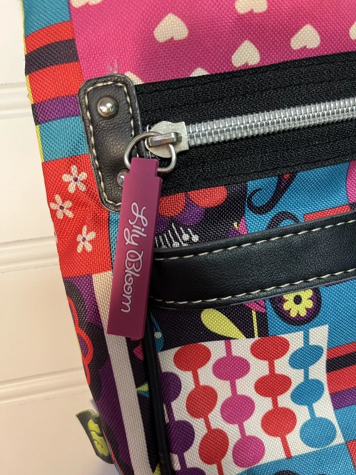 Cartera Bandolera y Cartera Cambiadora Lily Bloom - Multicolor con Correa Negra Foto 3 de 4