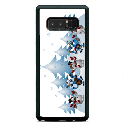 Merry Christmas Snowmen Case Cover Samsung Galaxy Note 20 Ultra 10 Plus 9 8