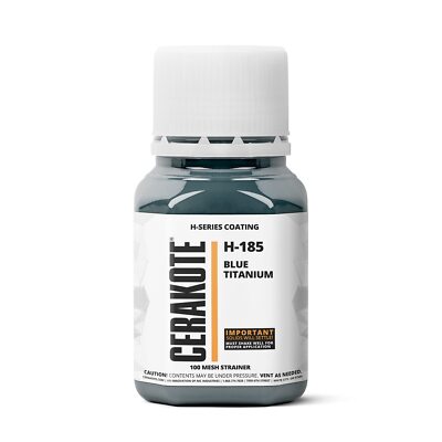 CERAKOTE  H-SERIES Oven Cure Coating with Part B H-185 BlueTitanium (4oz)