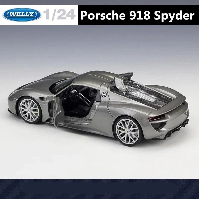 1:24 Porsche 918 Spyder Diecast Model Car - Alloy Collectible & Toy Gift - image 4 of 4