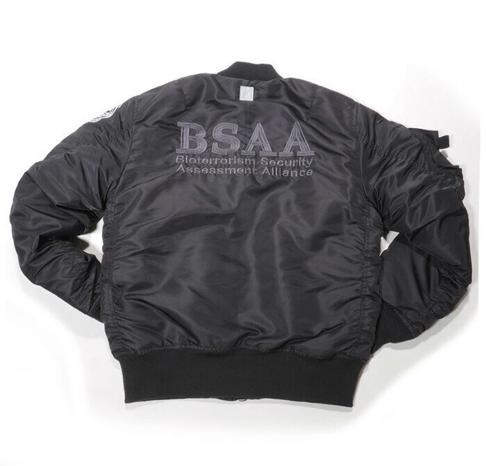 CAPCOM Original Resident Evil BIOHAZARD MA-1 BSAA Flight jacket  SIZE M image 2
