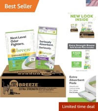 Odor Control Cat Litter Bundle: Purina Breeze Non-Clumping, 7 lbs  8 Pads