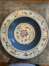 Villa Flora Handpainted Collection Tabletops Unlimited Large Bowl FRUIT PLATTER