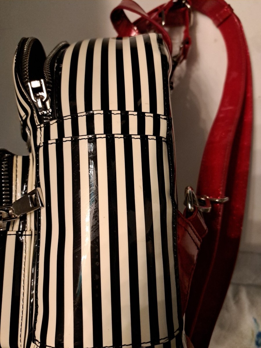 Starstruck clothing mini Black and White Striped Backpack Astro Bettie Star Struck Clothing Bag Striped Mini Backpack  main image 4